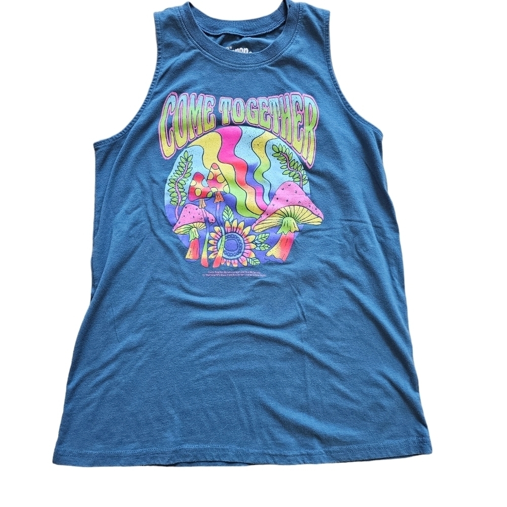 Lyrics by Lennon & McCartney Graphic Come Together Beatles Tank Top S